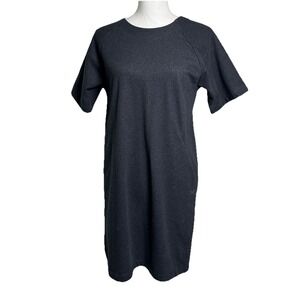 Arc'teryx Women's Charcoal Gray Momenta Wide Neck Pockets Shift Dress Size Small